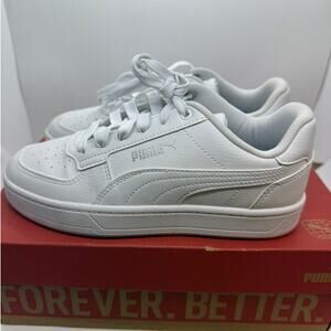 PUMA Caven 2.0 Running Sneaker Big Kids US 4 White Lace-Up Low Top 39383702